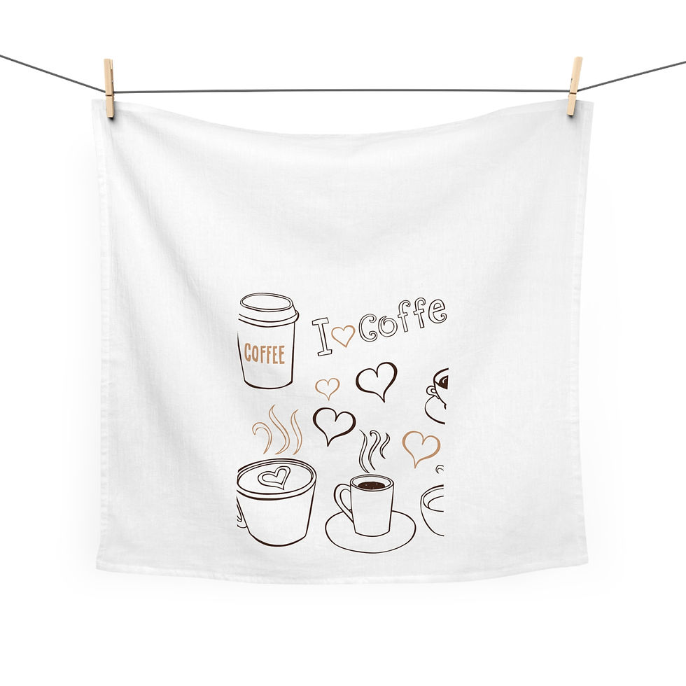 Thumbnail: Coffee Lovers Tea Towel