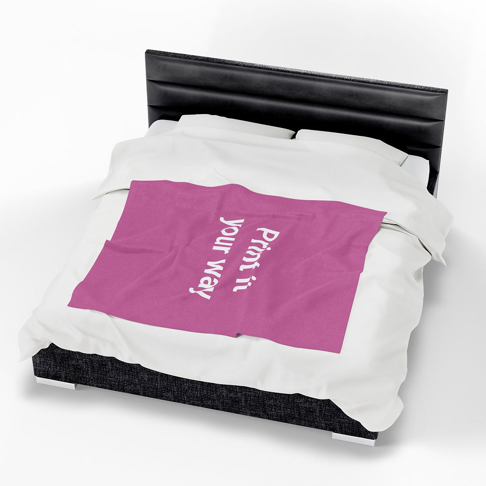 Thumbnail: Personalize This Plush Blanket Your Own Way