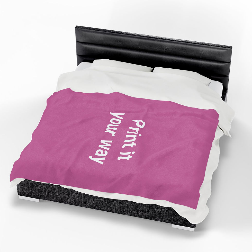 Thumbnail: Personalize This Plush Blanket Your Own Way