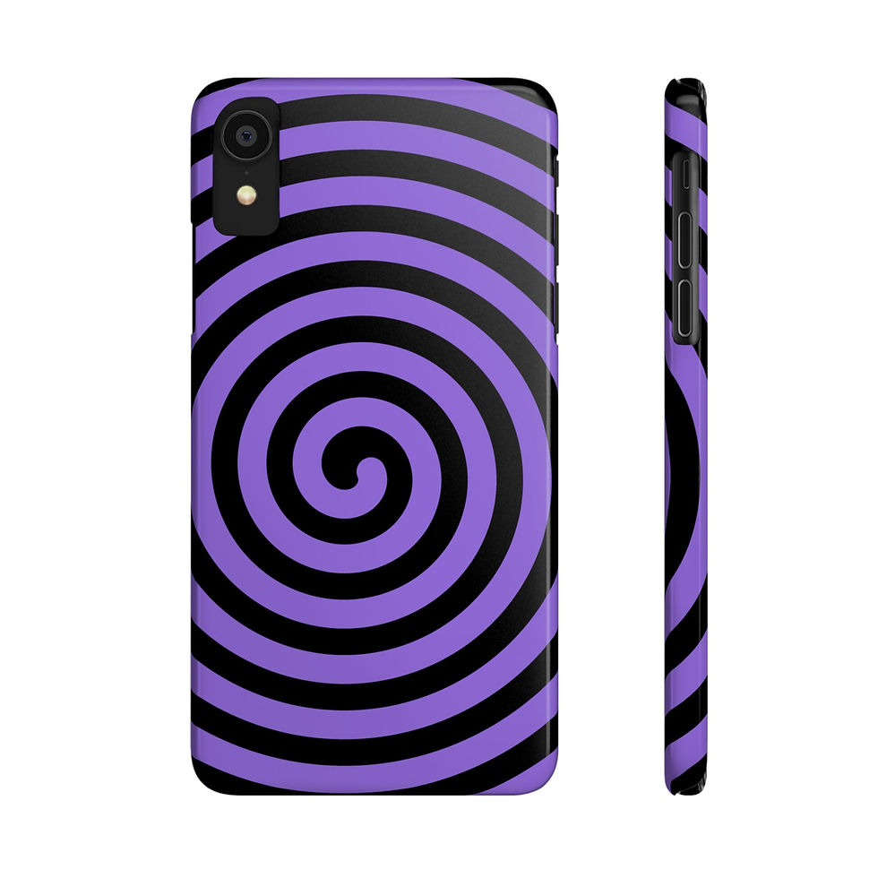 Thumbnail: Trendy Purple Spiral Slim Fit Phone Case 