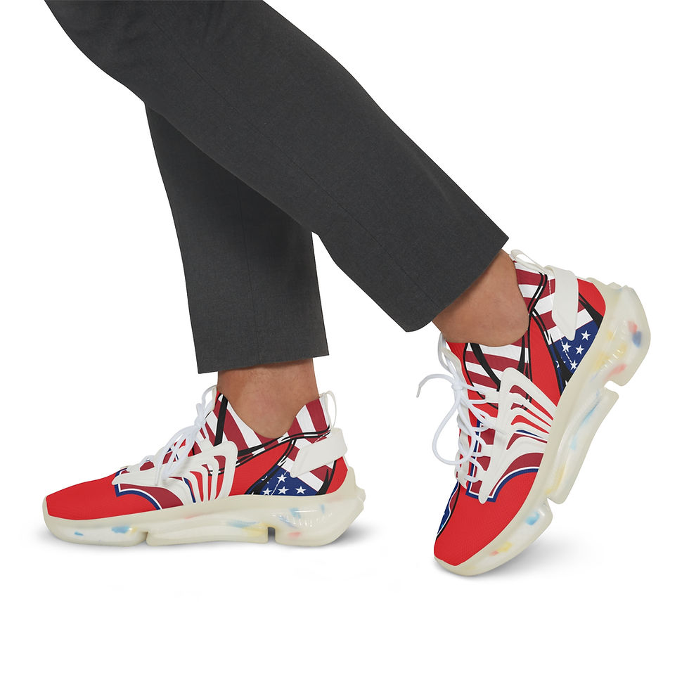 Thumbnail: Vibrant Men's Mesh Sneakers