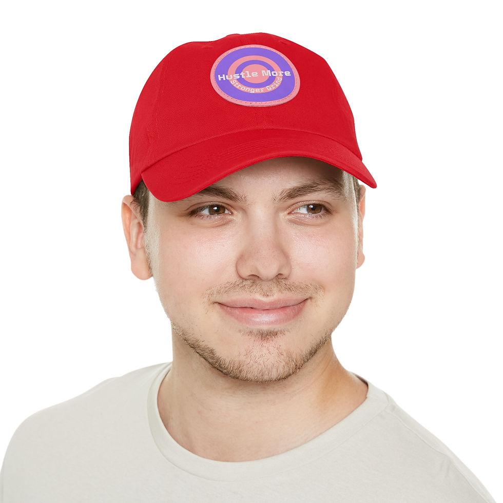 Thumbnail: Purple Leather Patch Dad Hat