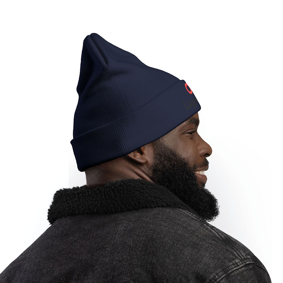 Thumbnail: Cozy Embroidered Legendary Knit Beanie & Hat