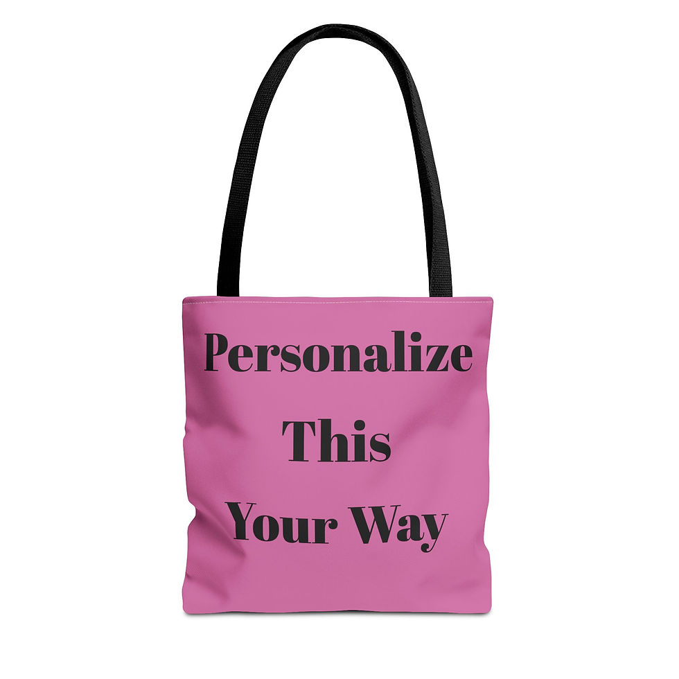 Thumbnail: Personalize This Pink Tote Bag Your Own Way