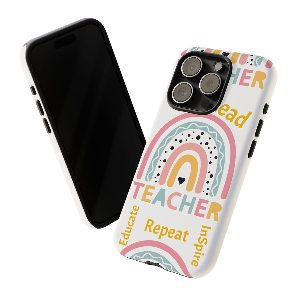 Thumbnail: Cute Rainbow Teacher Phone Case 