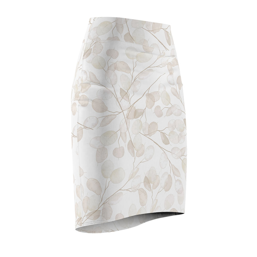 Thumbnail: Elegant Floral Women's Pencil Skirt