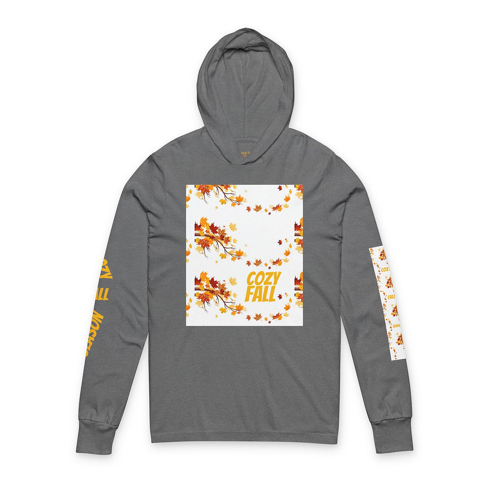 Thumbnail: Cozy Fall Season Unisex Hooded Long Sleeve Tee
