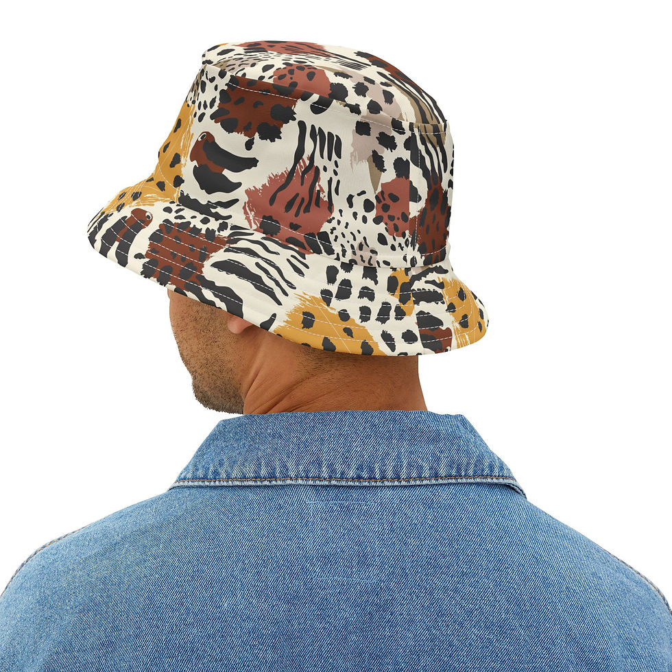 Thumbnail: Animal Print Bucket Hat