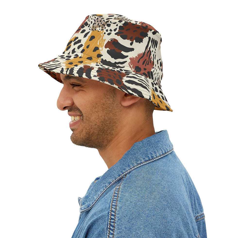 Thumbnail: Animal Print Bucket Hat