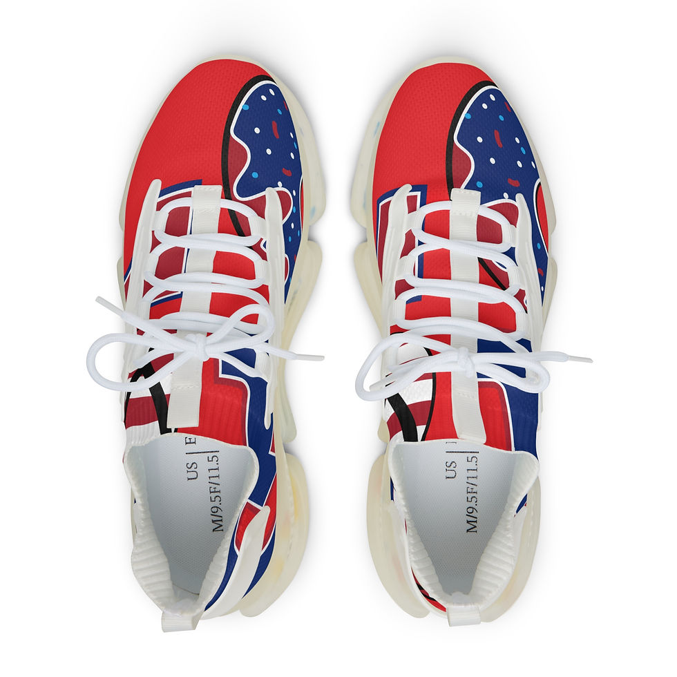 Thumbnail: Vibrant Men's Mesh Sneakers