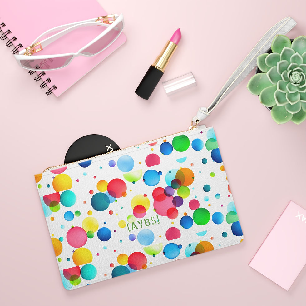 Thumbnail: Colorful Watercolor Clutch Bag