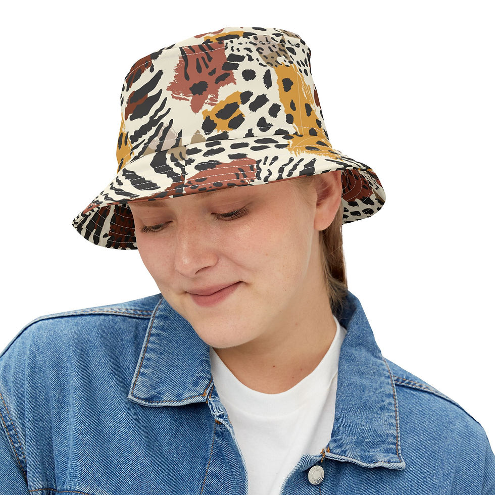 Thumbnail: Animal Print Bucket Hat