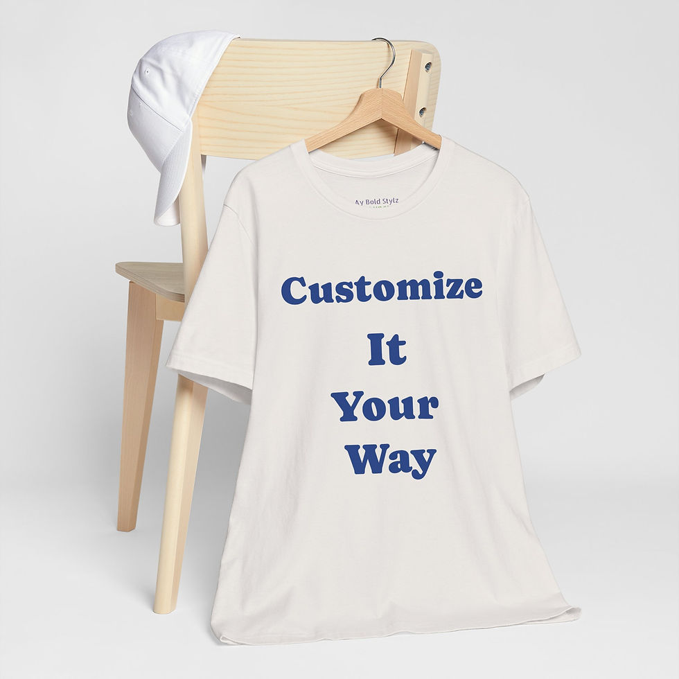 Thumbnail:  Personalize This Unisex Tee Your Own Way