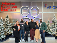 Jeramie Regis Sr welcoming BTO and GROW to Giving Tuesday at Abiomed/J&J MedTech