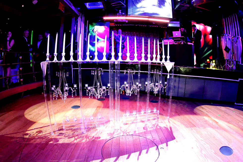 Acrylic menorah
