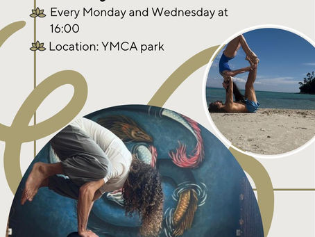 Join  Yoga Sessions in the Park every Monday & Wednesday with Mariam & Saba!