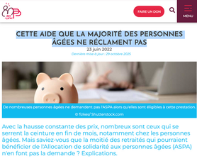 L'allocation de solidarité aux personnes âgées (ASPA) : Cette aide que la majorité des personnes âgées ne réclament pas.