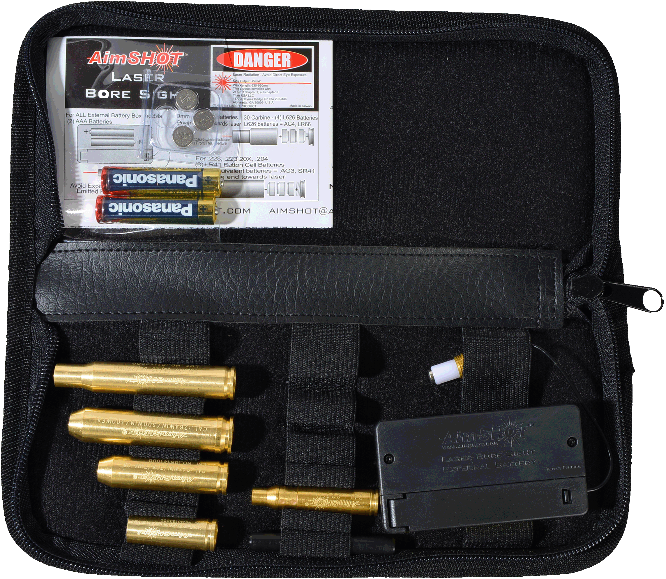 Custom Rifle Green Laser Bore Sight Kit with 4 arbors AimShot