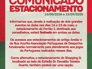 Comunicado - Estacionamento