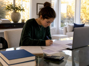 Student preparing MIT application