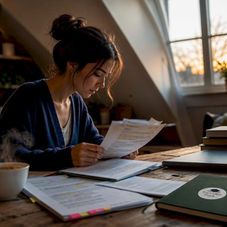 Student reviewing Brown University admission requirements