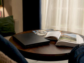 Student's college admissions study desk