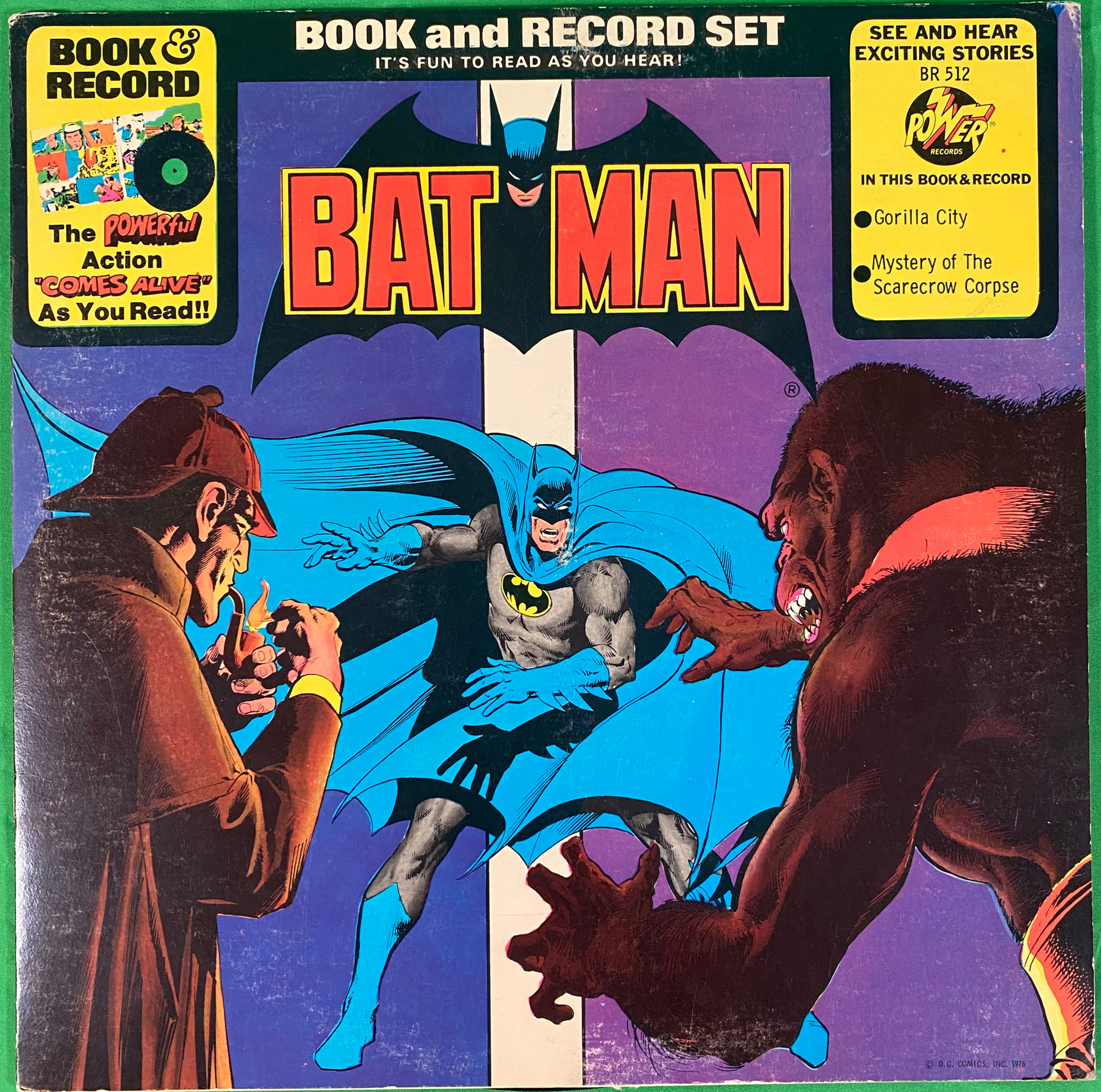 Batman 1976 12 inch LP Book and Record