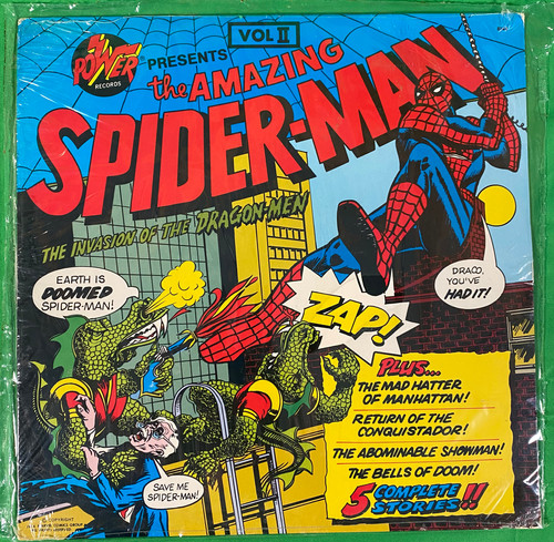 超レア1974パワーレコード アメイジングスパイダーマン ブック＆レコードセット file.jpg
