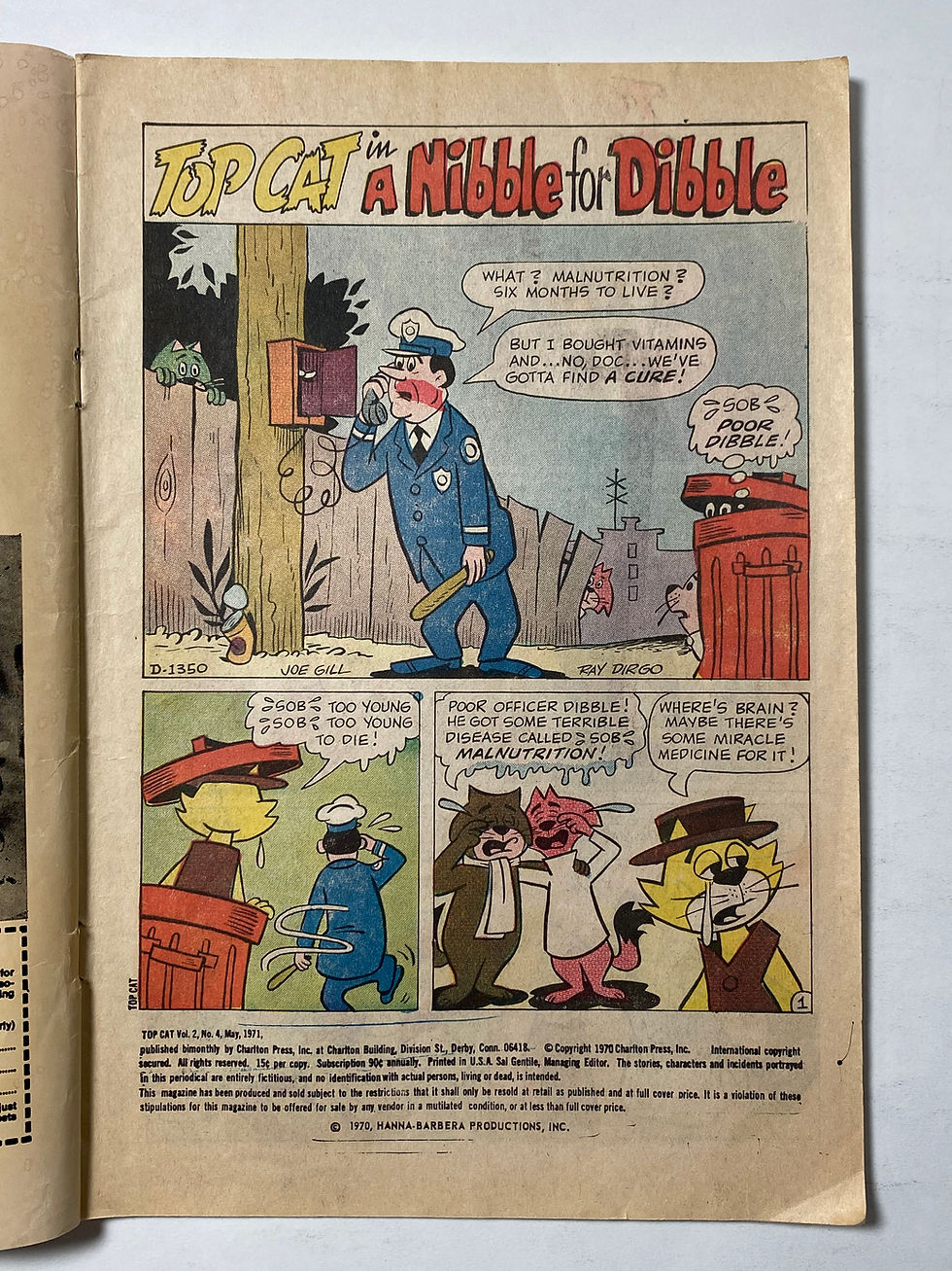 Thumbnail: 2 Top Cat comics! 1971 Charlton issue 4 and Western pub. issue 5 in Fair/Good