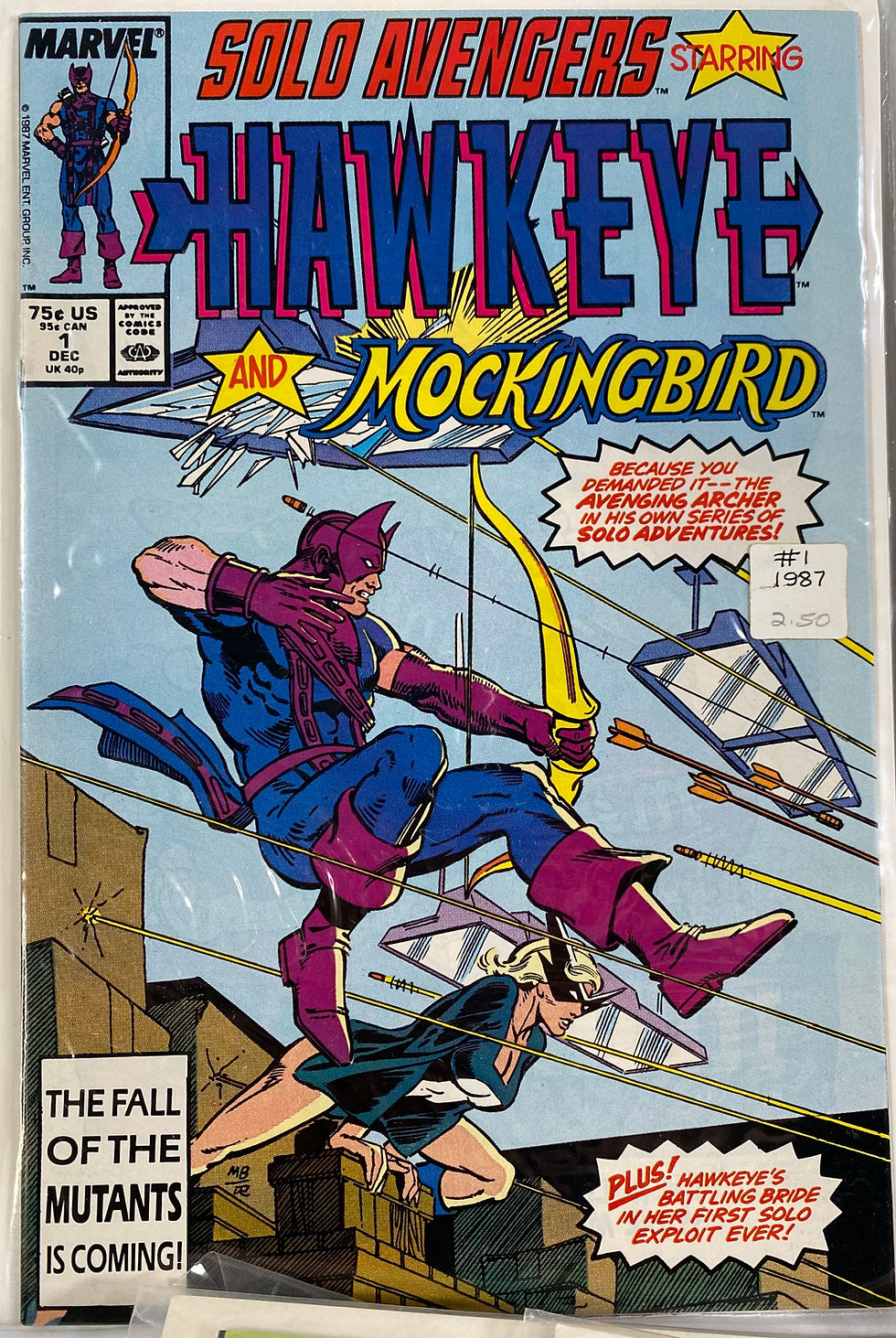 Thumbnail: 13 Solo Avengers featuring Hawkeye (1987) issues 1, 1 news, 2,5,6,10,15-20 F/VF