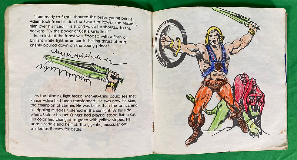 Thumbnail: He-Man/Masters of the Universe set of 3 Book and Record/Cassette/Missing