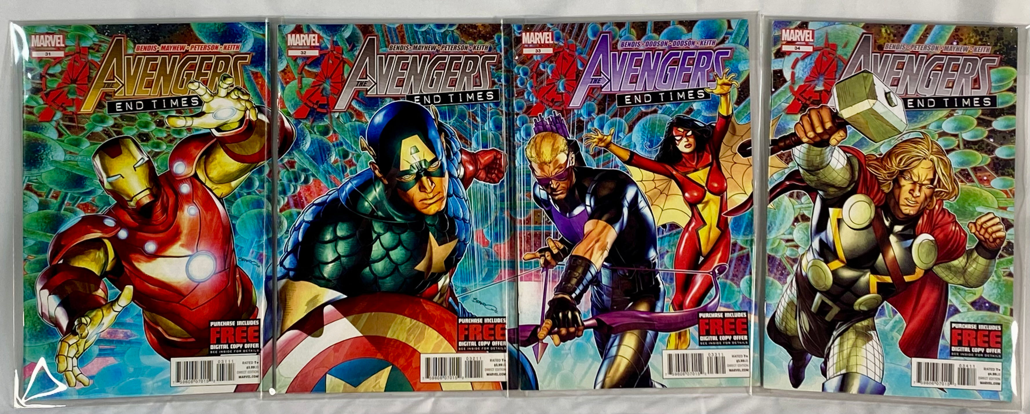 The Avengers vol 4 nos. 30-34 Leinil Francis Yu connecting cover
