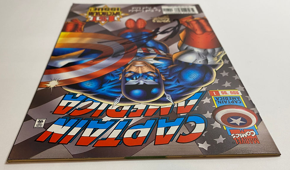 Thumbnail: Captain America v2 #1b Signed Rob Liefeld -  Cover Story Comics Basic Display