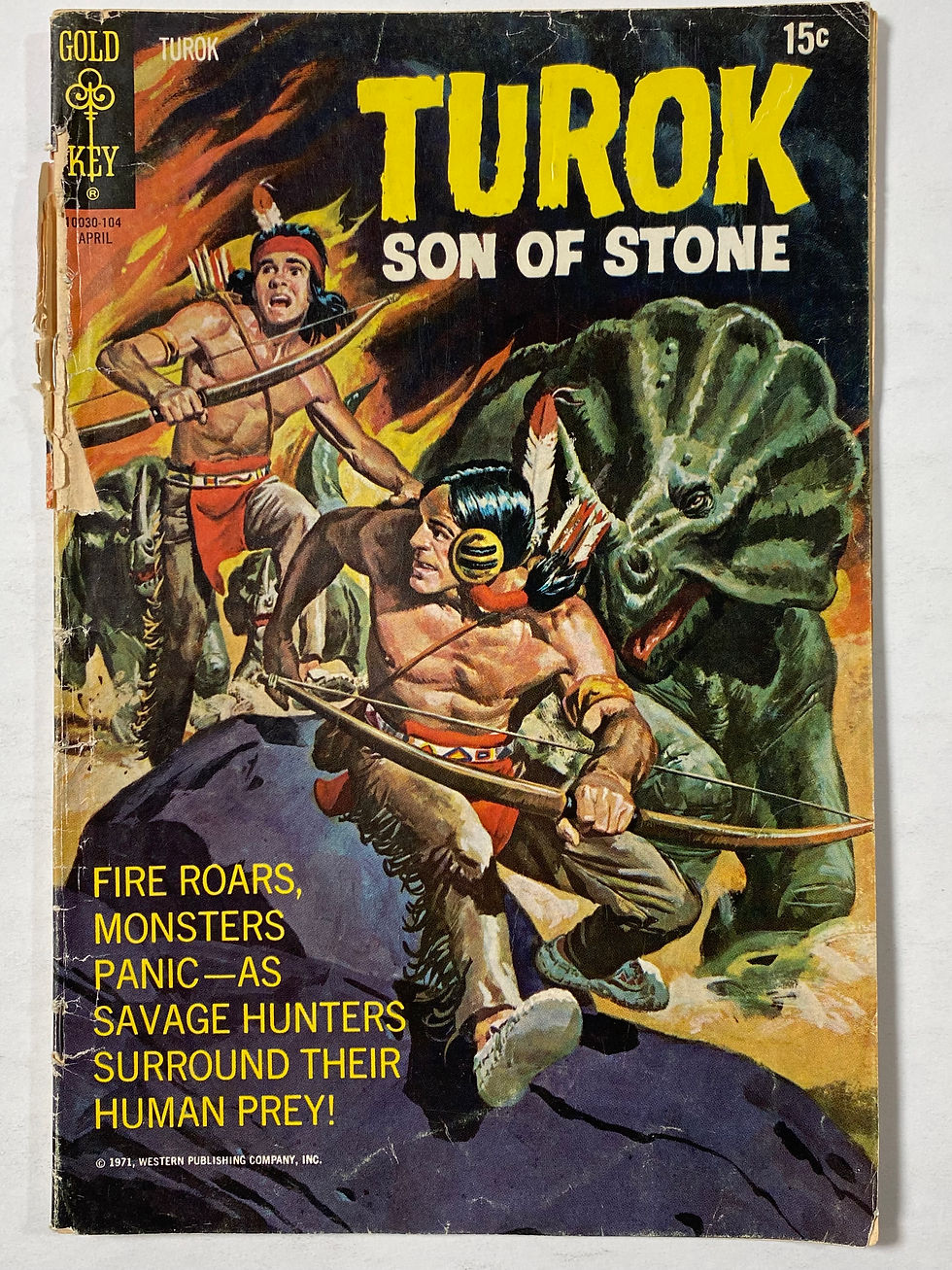 Thumbnail: 4 Gold Key Turok, Mighty Samson and Brothers of the Spear comics