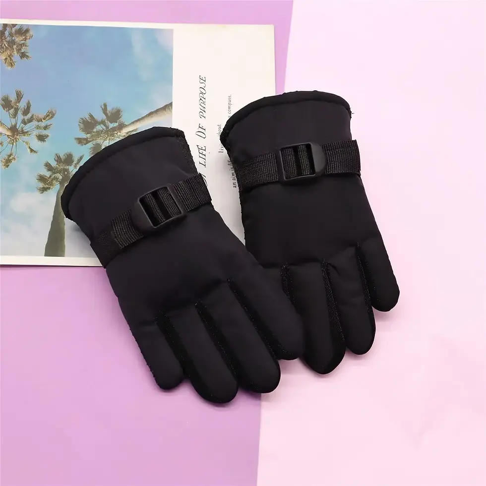 Thumbnail: Kids Gloves Waterproof Outdoor Full Finger Thermal Gloves Children Winter Snow
