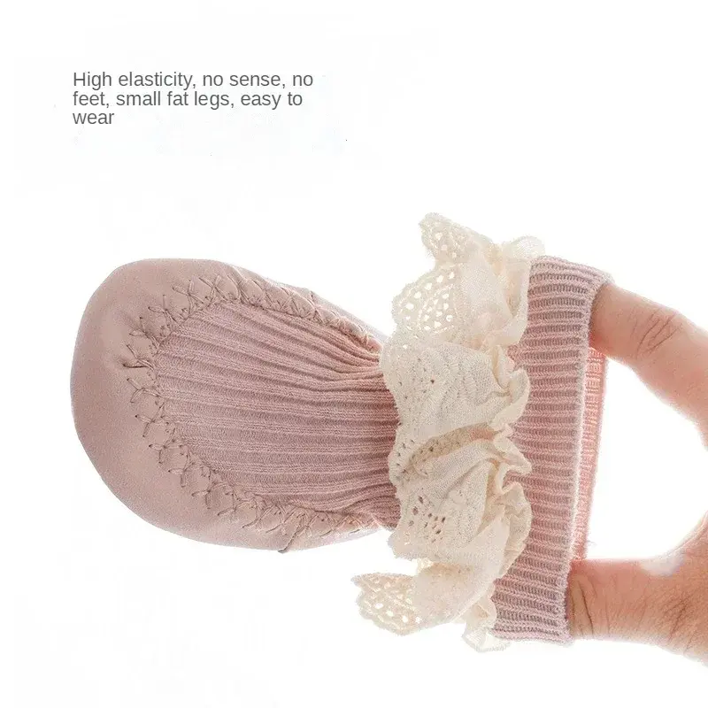 Thumbnail: New Baby Ruffle Socks With Rubber Soles Infant Sock Newborn Autumn Children
