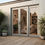 Thumbnail: Aluminum Bifold Door 96″Wx80″H – OUT SWING FROM EXTERIOR VIEW