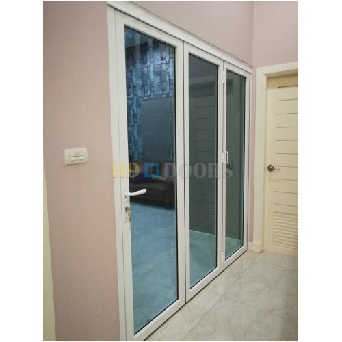 Thumbnail: Clearance – Aluminum Bifold Door 96″Wx96″H – OUT SWING EXTERIOR VIEW