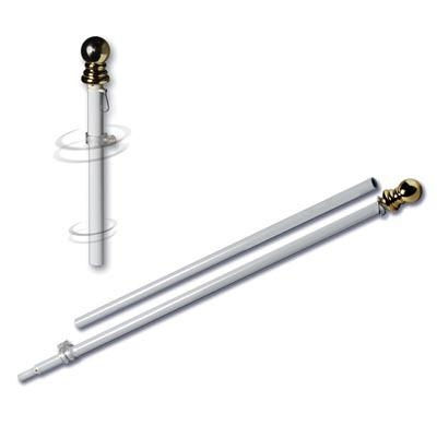 Thumbnail: 3' x 5' American Flag and Spinner Pole Set