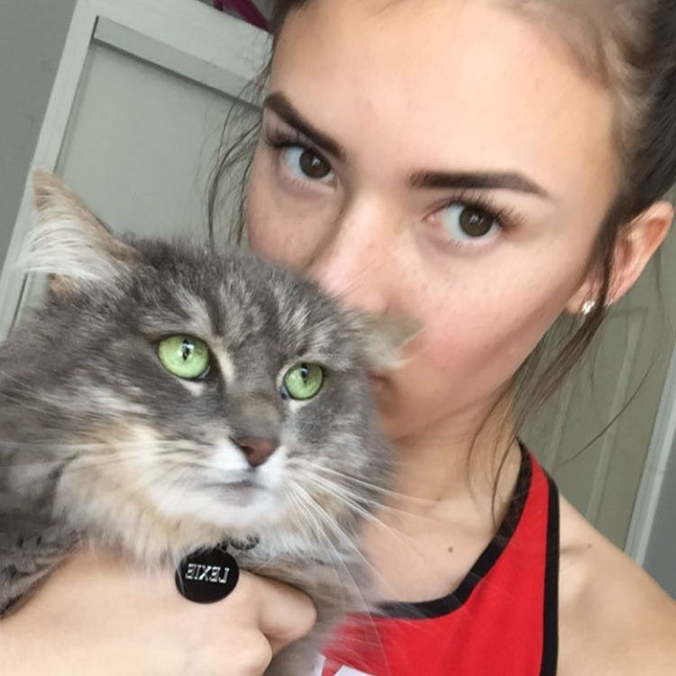 Lexie and her green eyes.
