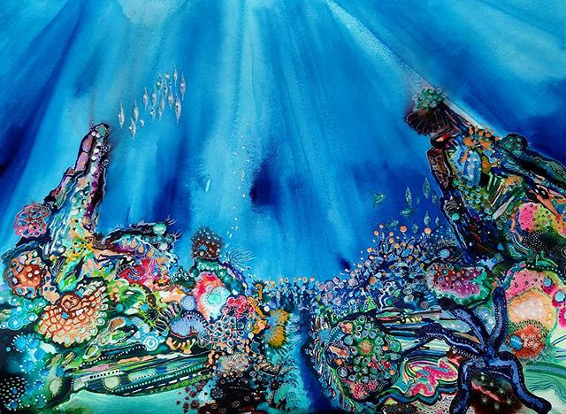 I finished this Coral reef yesterday