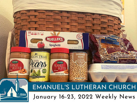 January 16-23, 2022 Weekly News