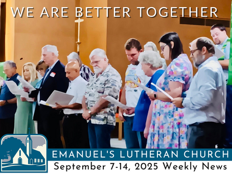 September 7-14, 2025 Weekly News