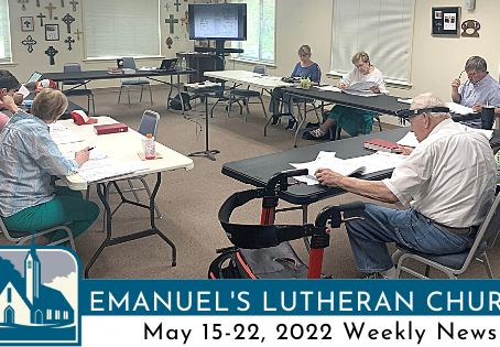 May 15-22, 2022 Weekly News