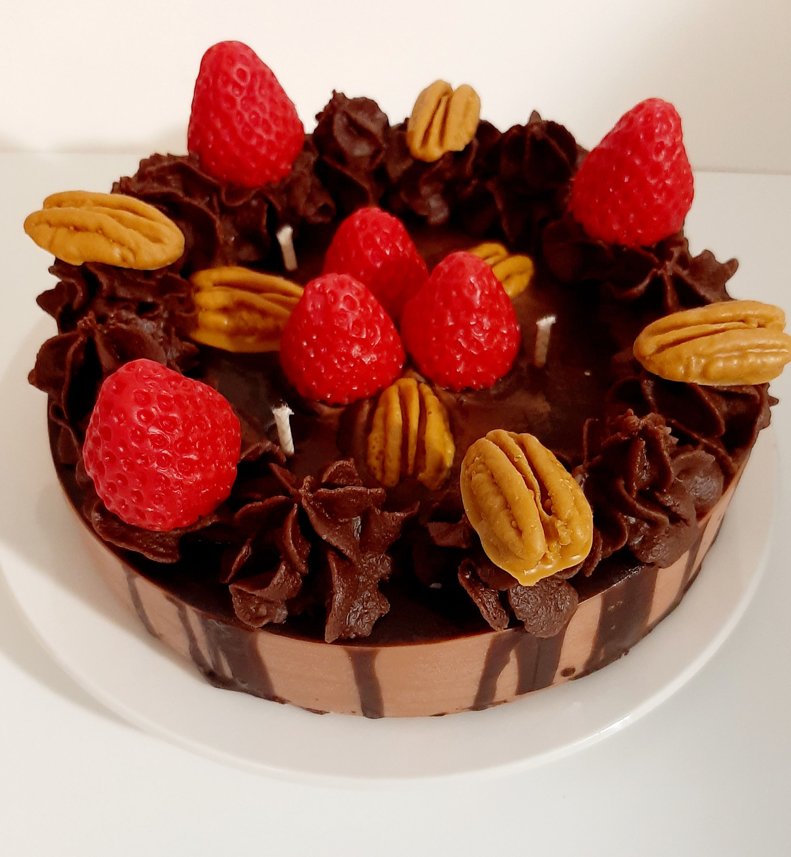 Chocolate Strawberry Cake Candle