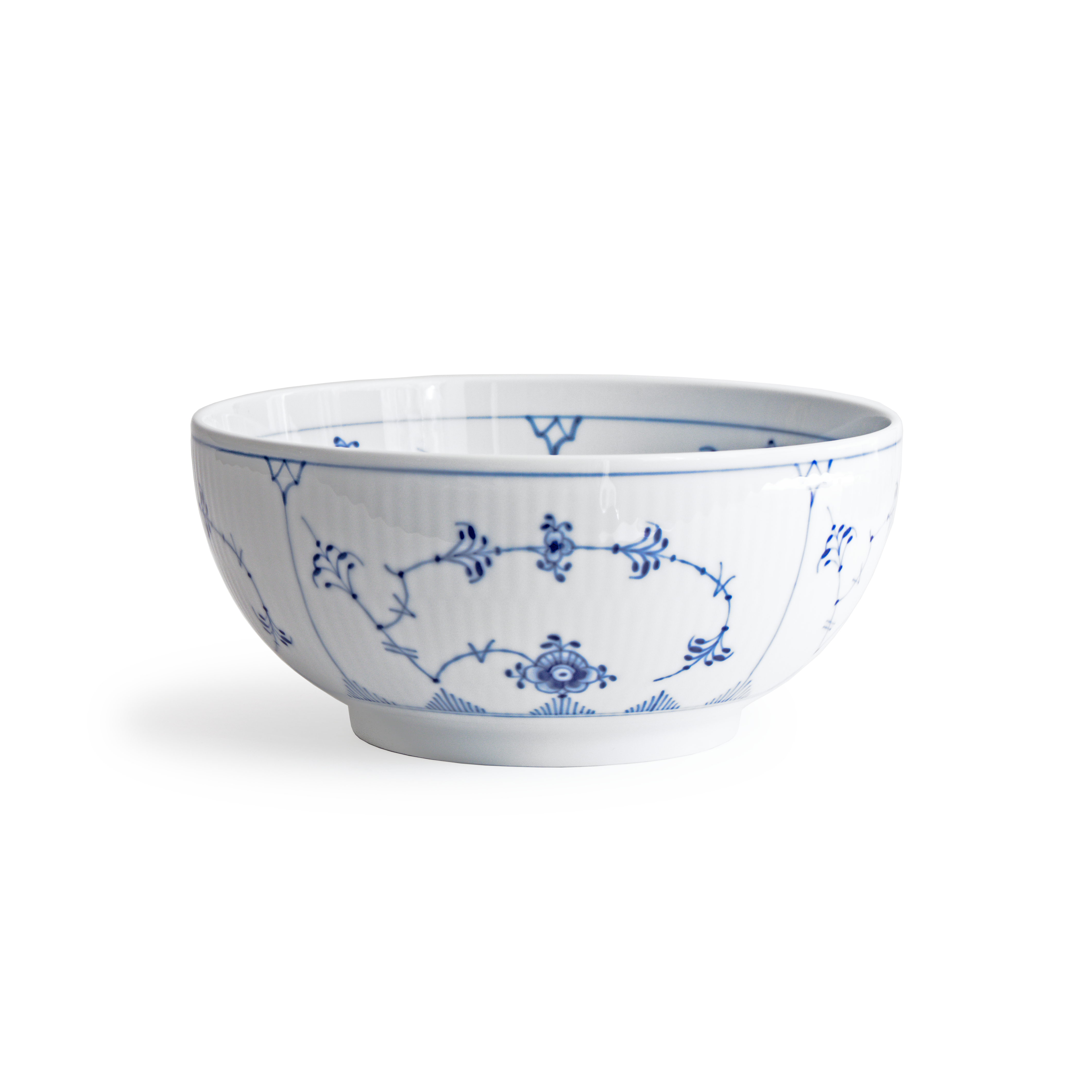 Blue Fluted Plain Bowl 110cl - 18cm