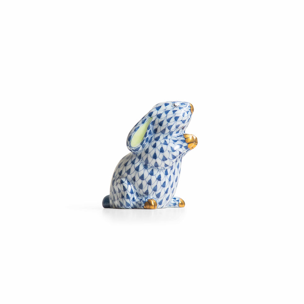Thumbnail: Herend Vieux Rabbit Dark Blue