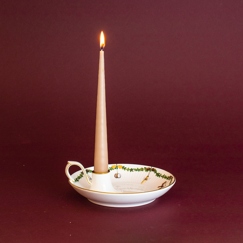 Thumbnail: Star Fluted Christmas Candle Holder 17.5cm