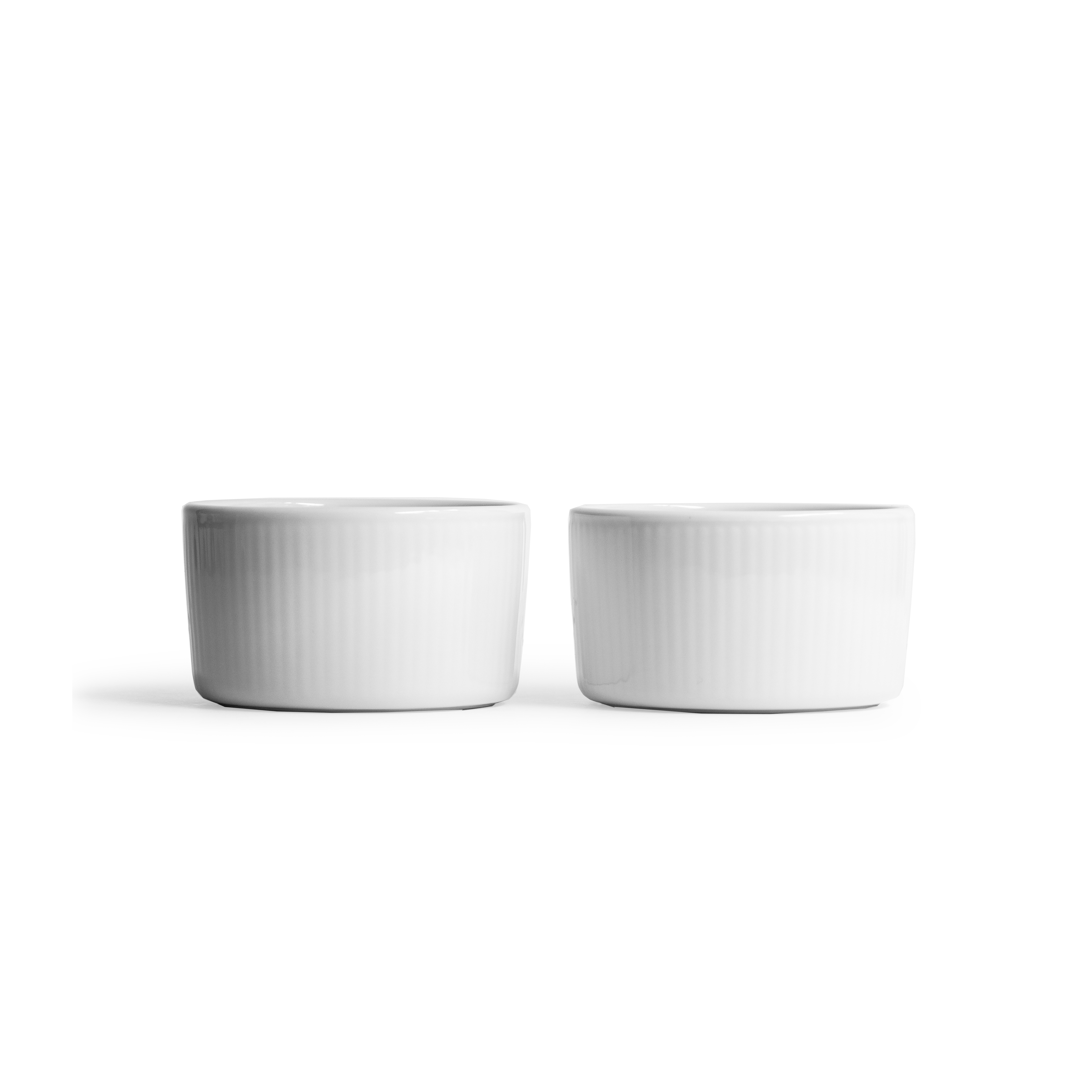 White Fluted Souffle 8.5cm, 2pc