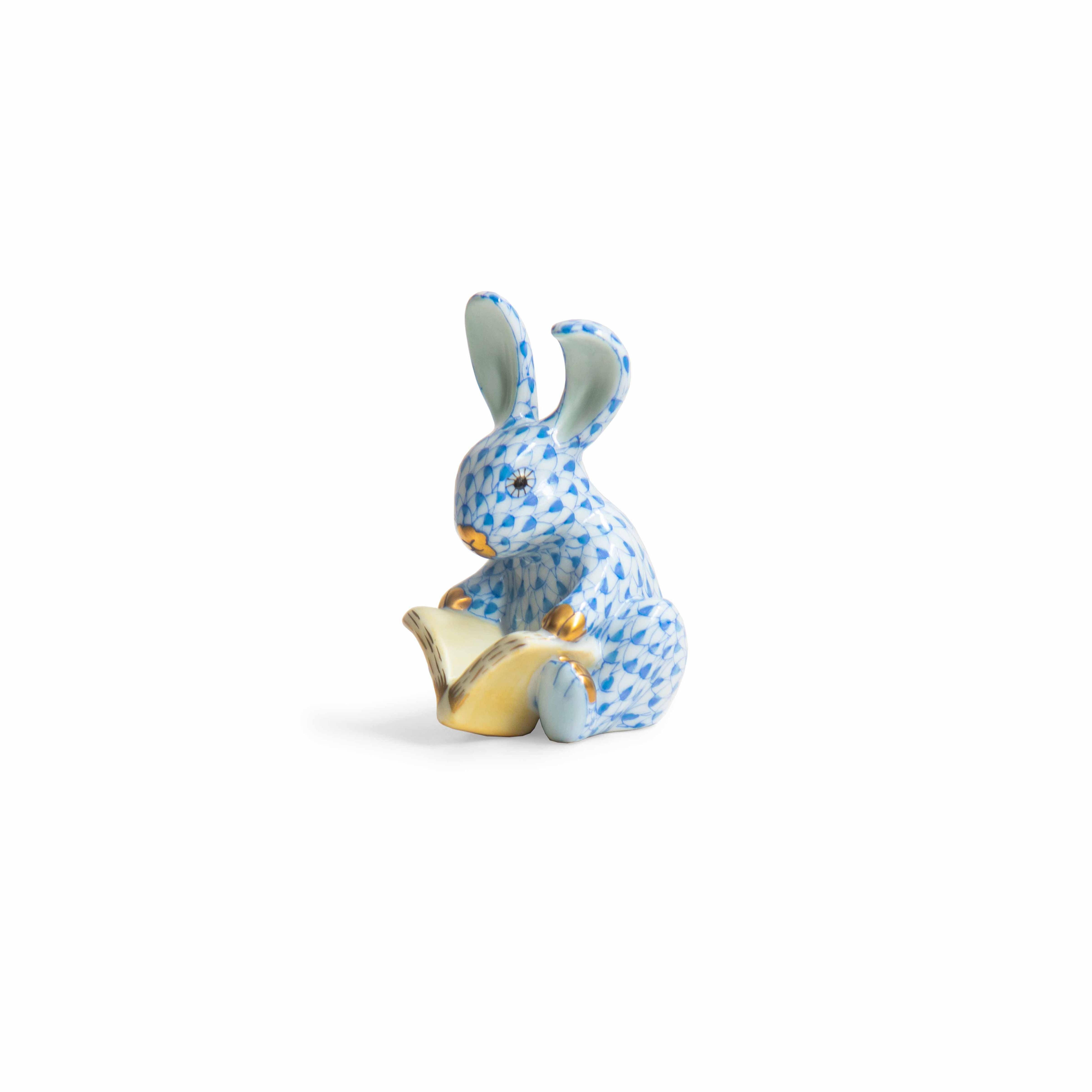 Herend Vieux Storybook Bunny Blue